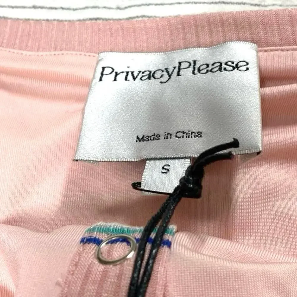 Privacy Please Hopewell Metallic Striped Skirt Set Small Y2k 90s Clueless Beachy